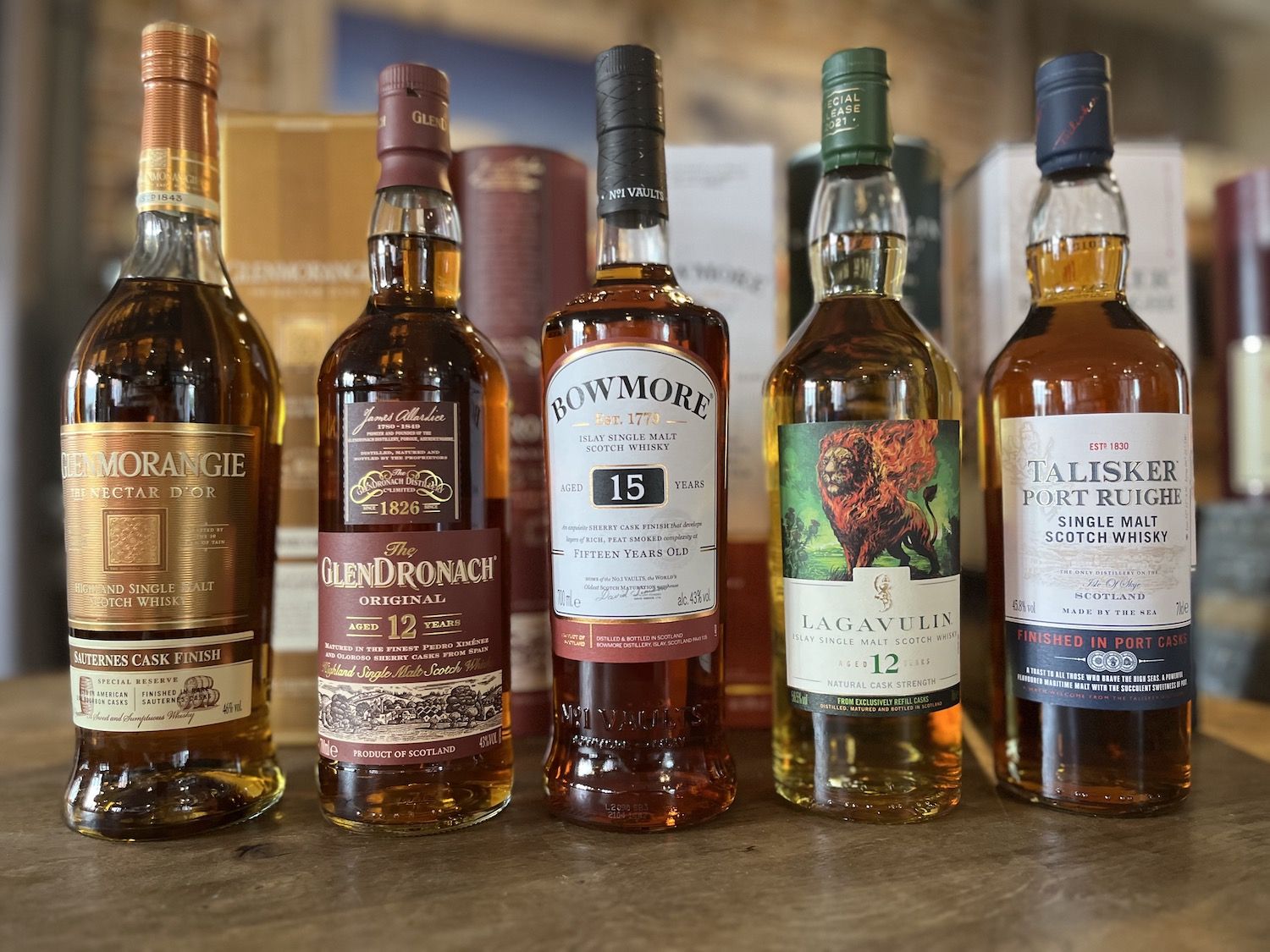 Beispiele von Original Whisky Abfüllungen